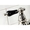 Kingston Brass Duchess Bridge Kitchen Faucet W/ Brass Sprayer, Nickel KS7276PKLBS - alternate 4